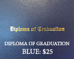 Diploma of Graduation Blue